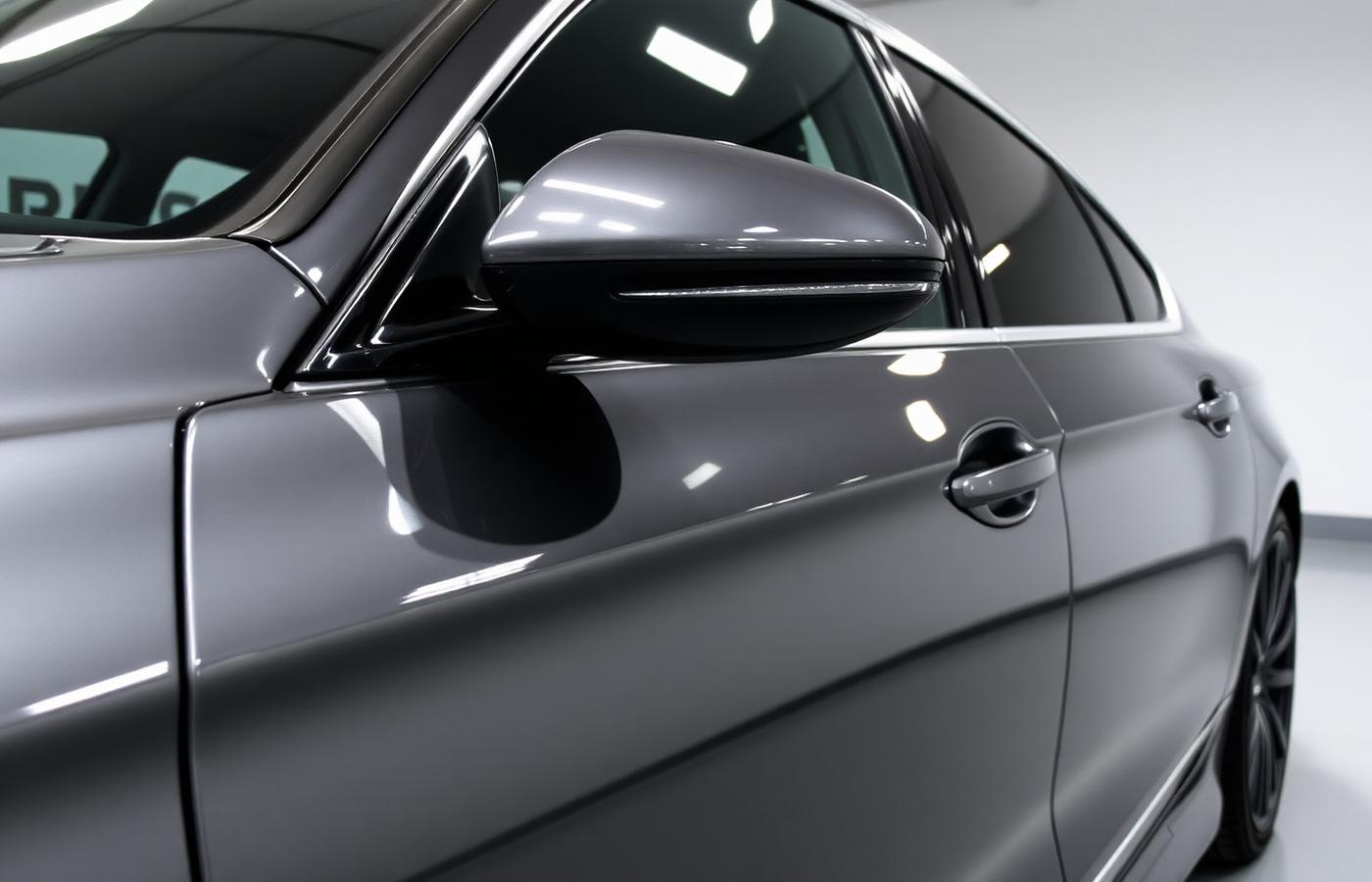 Placeholder image: a clean glossy car body panel after exterior detailing